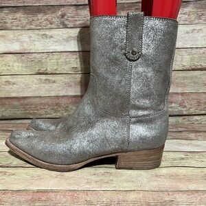 Jimmy Choo Gold Glittler Border Boots